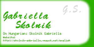 gabriella skolnik business card